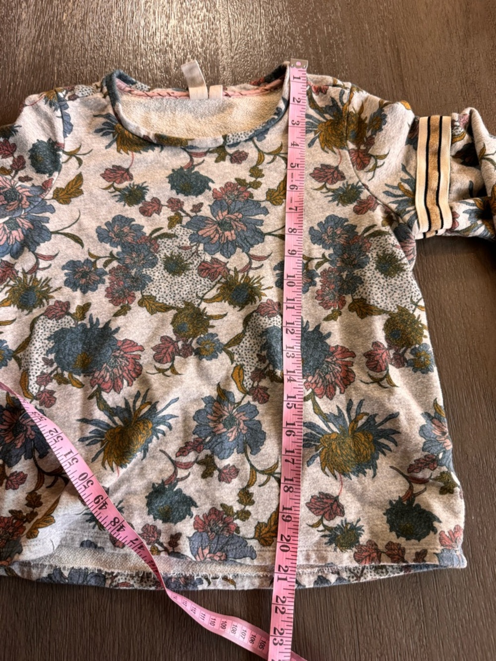 Anthropologie Dolan Sweatshirt Top Long Shirt Tagawa Floral M - Picture 9 of 10